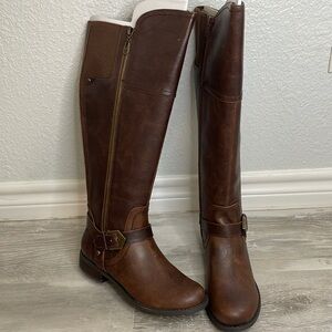 G by Guess Brown Heeled Boots